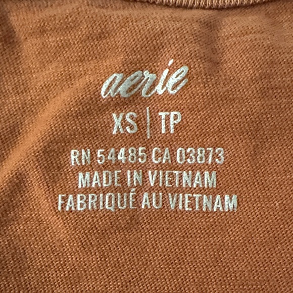 Aerie Distressed V-Neck Tees Boyfriends Tee - Picture 5 of 5